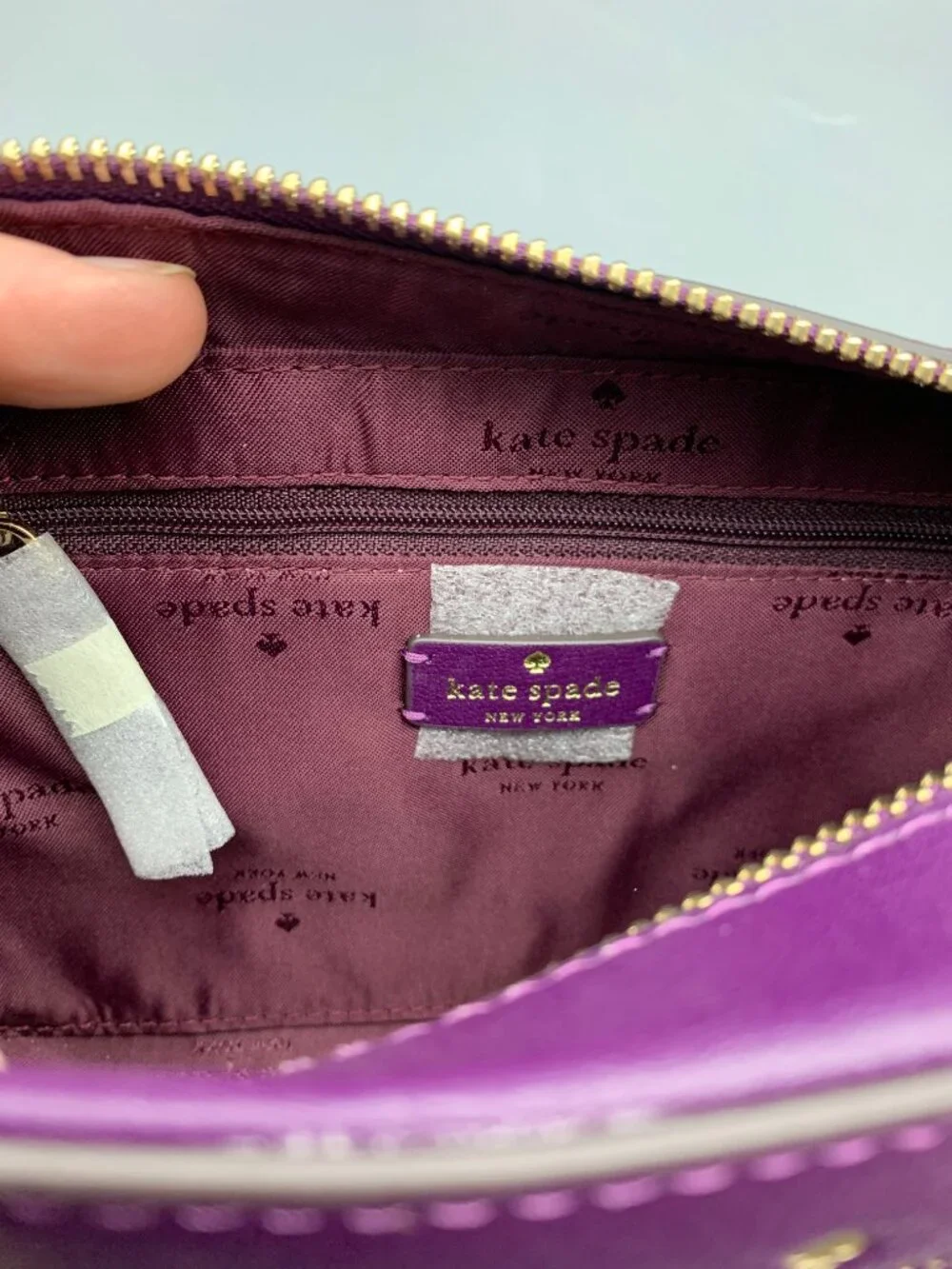 NEW Kate Spade New York Sienna Purple Crossbody Bag Purse with Gold Hardware